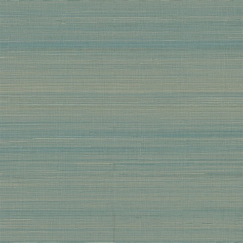 Mai Turquoise Grasscloth Wallpaper