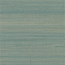 Mai Turquoise Grasscloth Wallpaper