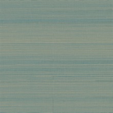 Mai Turquoise Grasscloth Wallpaper