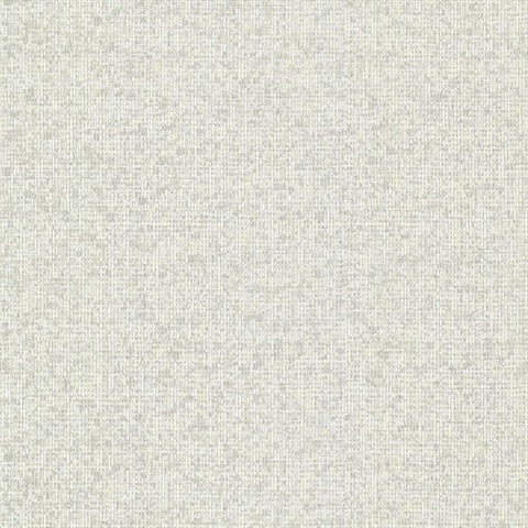 Maia Platinum Faux Linen Textured Wallpaper