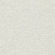 Maia Platinum Faux Linen Textured Wallpaper