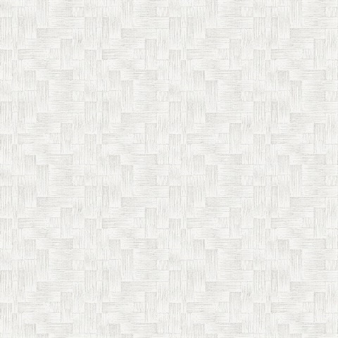 Maitai Silver Abstract Boxes Metallic Wallpaper