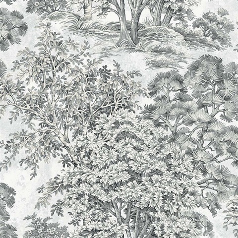 Majestic Trees Pencil Wallpaper