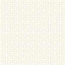 Major Oatmeal Modern Small Greek Key Wallpaper