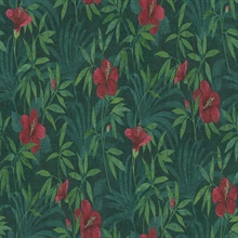 Malecon Green Bontanical Flowers Wallpaper