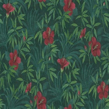 Malecon Green Bontanical Flowers Wallpaper