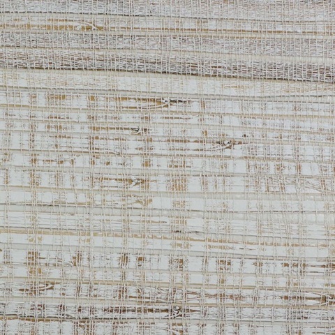 Malia Grass and Natural Fibers Coconut Glaze Wallpaper
