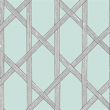 Mandara Light Blue Trellis