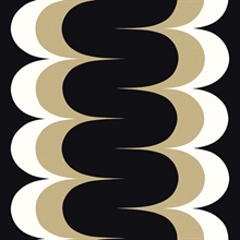 Mandolin Golden Straw Modern Abstract Stripe Wallpaper