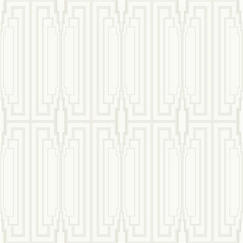 Manhattan Pearlescent 1920s Art Deco Wallpaper