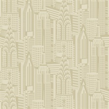 Manhattan Skyline Aurum City Scaper Wallpaper