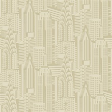 Manhattan Skyline Aurum City Scaper Wallpaper