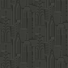 Manhattan Skyline Midnight City Scaper Wallpaper