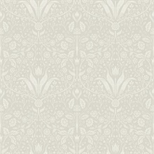 Mara Beige Tulip Ogee Wallpaper