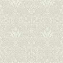 Mara Beige Tulip Ogee Wallpaper