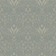 Mara Green Tulip Ogee Wallpaper