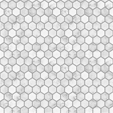 Marble Hexagon Tile Carrara & Argos Grey Peel and Stick Wallpaper