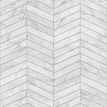 Marbled Chevron Tile Calcutta & Argos Grey Peel and Stick Wallpaper