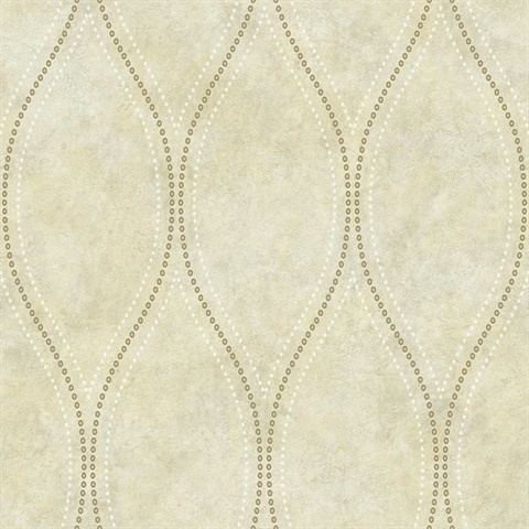 Marbled Gravel Ogee 54 Gilt Commercial Wallpaper
