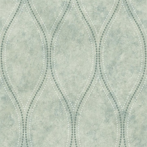 Marbled Gravel Ogee 54 Sea Green Commercial Wallpaper