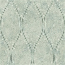 Marbled Gravel Ogee 54 Sea Green Commercial Wallpaper