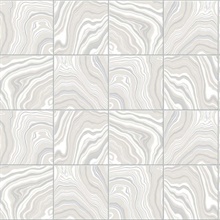 Marbled Tile Tile Quartz Peel and Stick Wallpaper