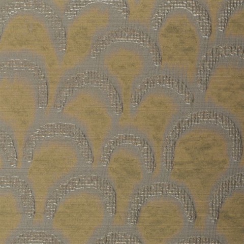 Marcel Brushed Gold Handcrafted Specialty Wallcovering