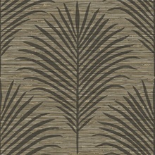 Marco Smoky Mood Palm Grasscloth Wallpaper