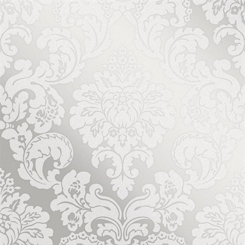 Margot Silver Damask