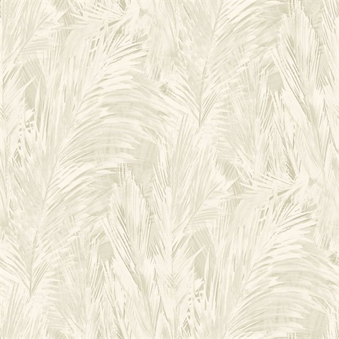 Mari Botanical White Sands Wallpaper