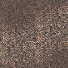 Marigold Fibrous Rose Gold Victorian Floral Wallpaper