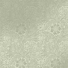 Marigold Fibrous Sage Victorian Floral Wallpaper