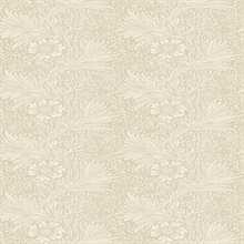 Marigold Tonal Floral Khaki Wallpaper