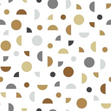 Marilee Neutral Modern Circles Wallpaper