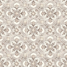 Marjoram Blush Floral Tile Wallpaper