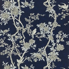 Marlowe Floral Prussian Blue Floral Branch Ralph Lauren Wallpaper