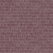 Maroon Faux Grass Horizontal Stripe Wallpaper
