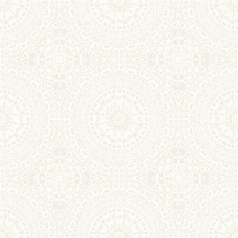 Marrakech Cream Medallion Wallpaper