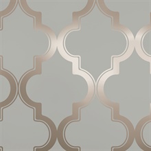 Marrakesh Bronze Grey Peel and Stick Wallpaper