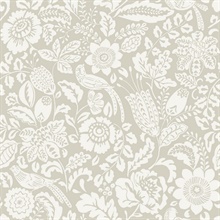 Marta Beige Floral Trail Wallpaper