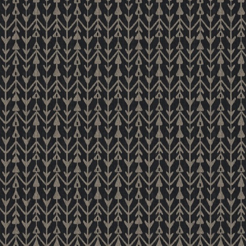 Martigue Stripe Black Wallpaper