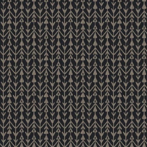 Martigue Stripe Black Wallpaper