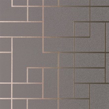 Mason Dark Grey Geometric Wallpaper