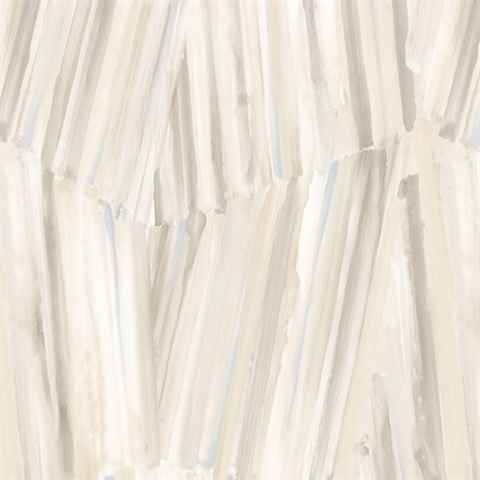 Masterwork Beige Brushstrokes 54" Commercial Grade Wallpaper