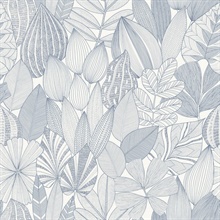 Mathias Blue Botanical Wallpaper