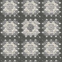 Maud Grey Crochet Geometric Wallpaper