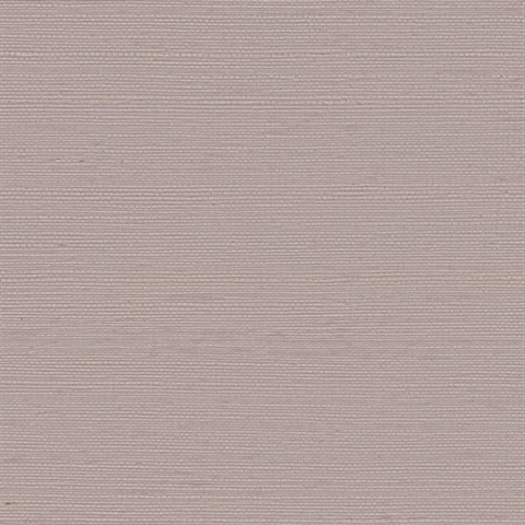Maguey Natural Sisal Grasscloth Mauve Wallpaper