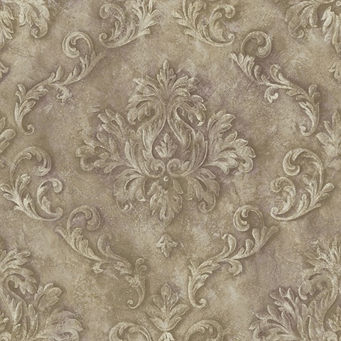 Mauve Textured Scroll