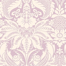 Mauve Vintage Damask