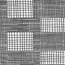 Maxwell Black Funky Retro Geometric Squares Wallpaper